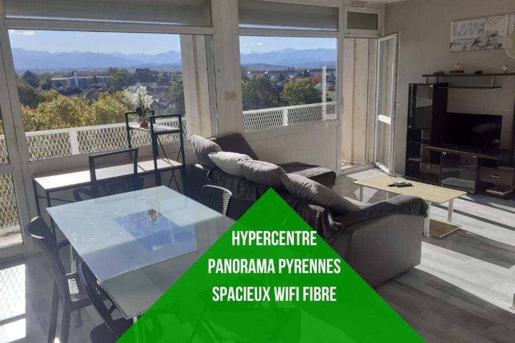 Cap Sud - 53M2- Vue Pyrenees- Hypercentre-Wifi Fibre -Nouvelle Literie Lägenhet Tarbes Exteriör bild